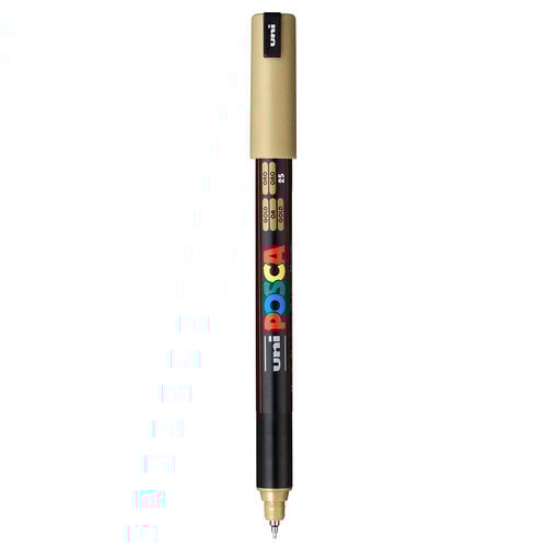 Posca - 1MR Paint Market - Extra Fine Metal Tip - 0.7mm - Gold