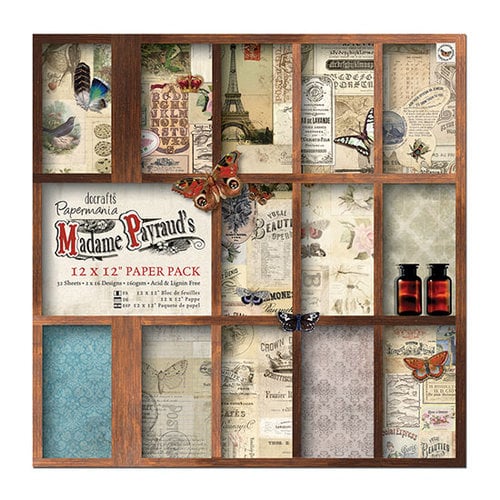 DoCrafts - Papermania - Madame Payrauds Collection - 12 x 12 Paper Pack