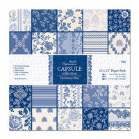 DoCrafts - Papermania - Parisienne Blue Collection - 12 x 12 Paper Pack