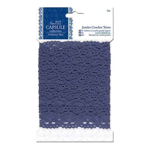 DoCrafts - Papermania - Parisienne Blue Collection - Jumbo Crochet Trim