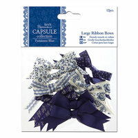 DoCrafts - Papermania - Parisienne Blue Collection - Large Ribbon Bows
