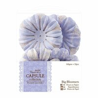 DoCrafts - Papermania - Capsule Collection - French Lavender - Big Bloomers - Paper Flowers