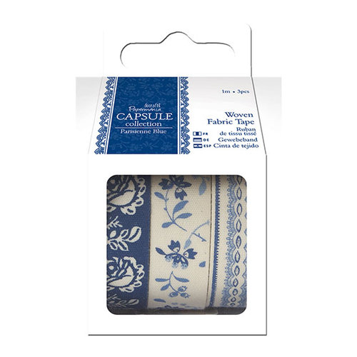 DoCrafts - Papermania - Parisienne Blue Collection - Fabric Tape