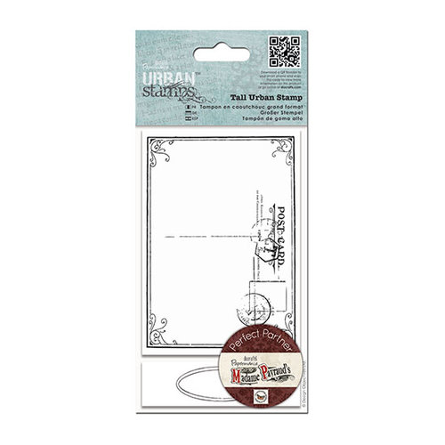 DoCrafts - Papermania - Madame Payrauds Urban Stamps - Cling Mounted Rubber Stamps - Postal Frame