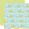 October Afternoon - Ducks In a Row Collection - 12 x 12 Double Sided Paper - Splish Splash, BRAND NEW