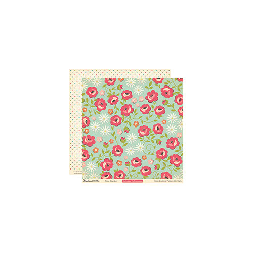 October Afternoon - Woodland Collection - 12 x 12 Double Sided Paper - Rose Garden