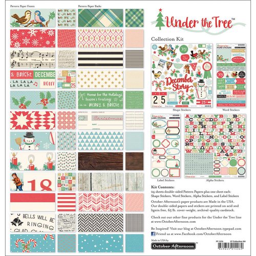 October Afternoon - Under the Tree Collection - Christmas - 12 x 12 Collection Kit