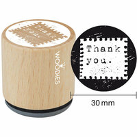 Woodies - Wood Mounted Rubber Stamp - Thank You