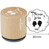 Woodies - Wood Mounted Rubber Stamp - Please Join Us