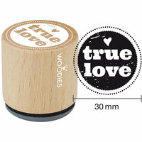 Woodies - Wood Mounted Rubber Stamp - True Love