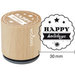 Woodies - Wood Mounted Rubber Stamp - Happy Holidays