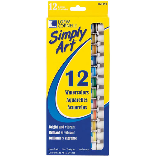 Loew-Cornell - Simply Art - Watercolor Paints - 12 Pack