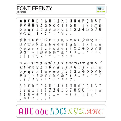 Craftwell - eCraft - 12 Inch Electronic Cutting System - Image Card - Font Frenzy