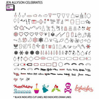 Craftwell - eCraft - 12 Inch Electronic Cutting System - Image Card - Jen Allyson Celebrates
