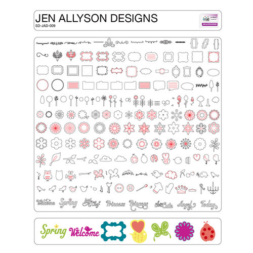 Craftwell - eCraft - 12 Inch Electronic Cutting System - Image Card - Jen Allyson Designs