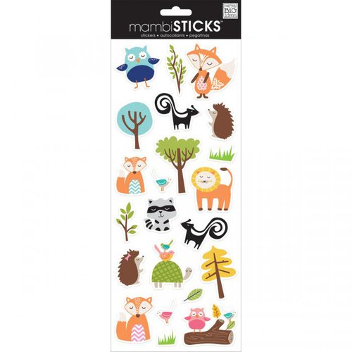 Me and My Big Ideas - MAMBI Sticks - Clear Stickers - Woodland Animals