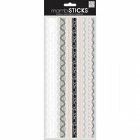 Me and My Big Ideas - MAMBI Sticks - Clear Stickers - Lace Borders