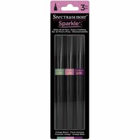 Crafter's Companion - Spectrum Noir - Glitter Brush Pens - Vintage Bloom - 3 Pack
