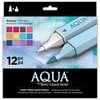 Crafter's Companion - Spectrum Noir - Aqua Markers - Primary - 12 Pack