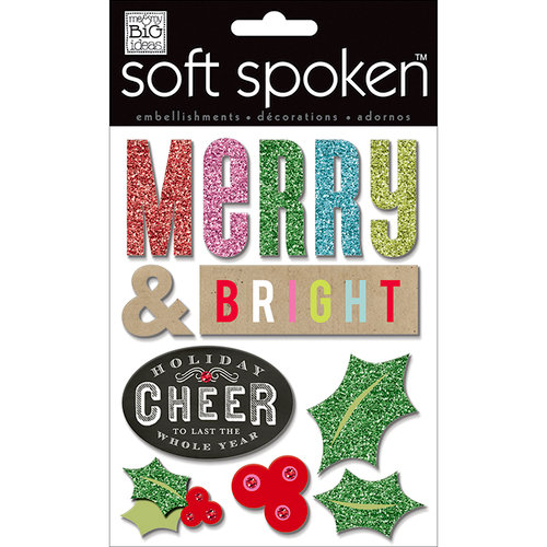 Me and My Big Ideas - Soft Spoken - Christmas - 3 Dimensional Stickers - Merry and Bright