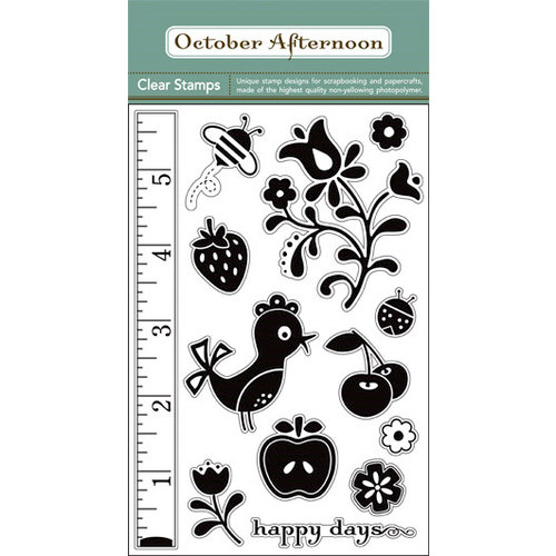 October Afternoon - Cherry Hill Collection - Clear Acrylic Stamps - Cherry Hill, CLEARANCE