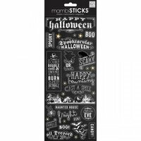 Me and My Big Ideas - MAMBI Sticks - Cardstock Stickers - Chalk - Happy Halloween Sayings