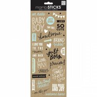 Me and My Big Ideas - MAMBI Sticks - Clear Stickers - Sweet Baby Boy Sayings