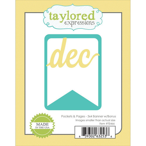 Taylored Expressions - Die - Pockets and Pages 3 x 4 Banner