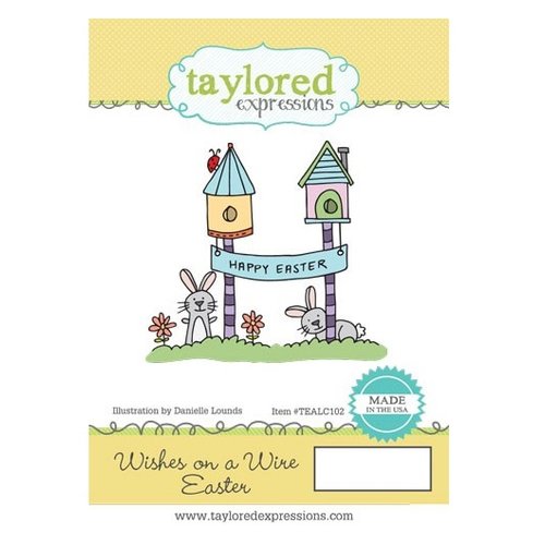 Taylored Expressions - Cling Stamp - Wishes On A Wire - Easter