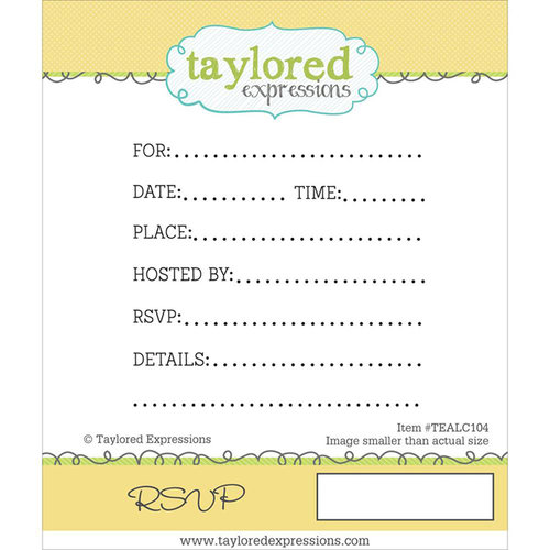 Taylored Expressions - Cling Stamp - RSVP