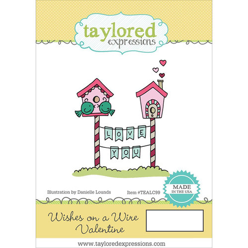 Taylored Expressions - Cling Stamp - Wishes On A Wire - Valentine