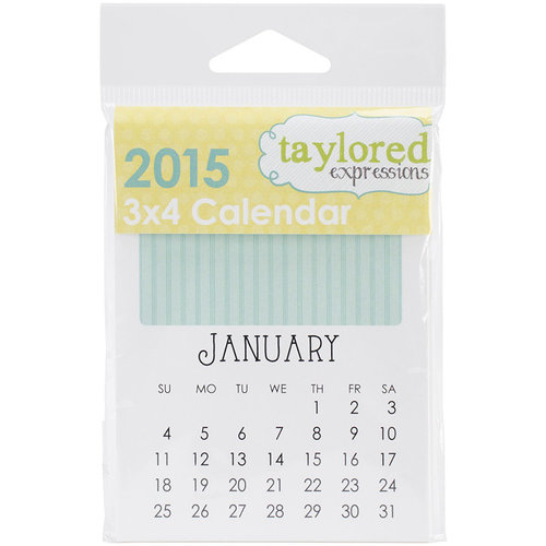 Taylored Expressions - 3 x 4 Calendar - 2015