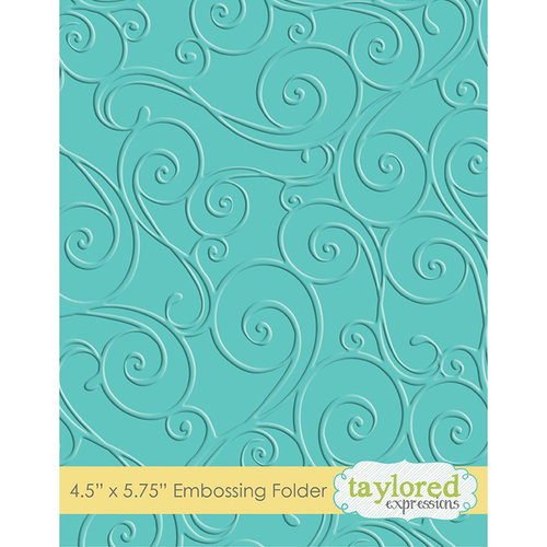 Taylored Expressions - Embossing Folder - Twirls and Swirls
