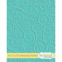 Taylored Expressions - Embossing Folder - Twirls and Swirls