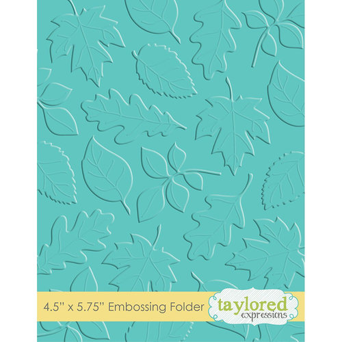Taylored Expressions - Embossing Folder -Scattered Leaves