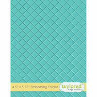 Taylored Expressions - Embossing Folder - Dotted Lattice
