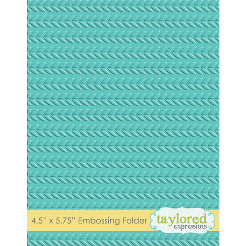 Taylored Expressions - Embossing Folder - Cable Knit