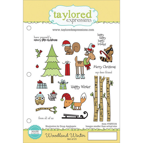 Taylored Expressions - Cling Stamp - Woodland Winter