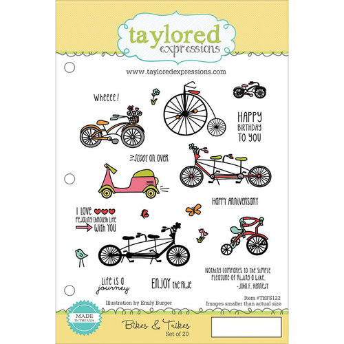 Taylored Expressions - Cling Stamp - Bikes and Trikes