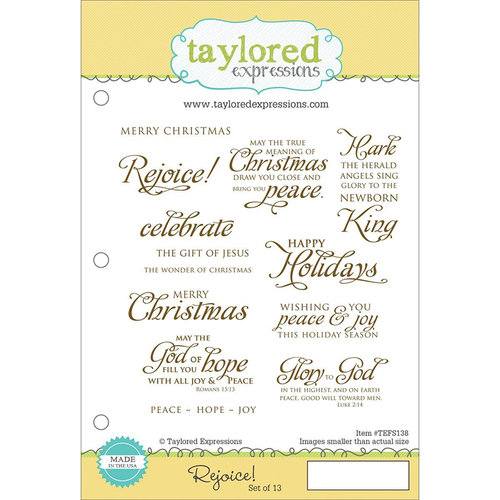Taylored Expressions - Cling Stamp - Rejoice