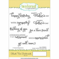 Taylored Expressions - Cling Stamp - Shade Tree Sentiments