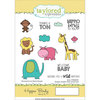 Taylored Expressions - Cling Stamp - Hippo Birdy