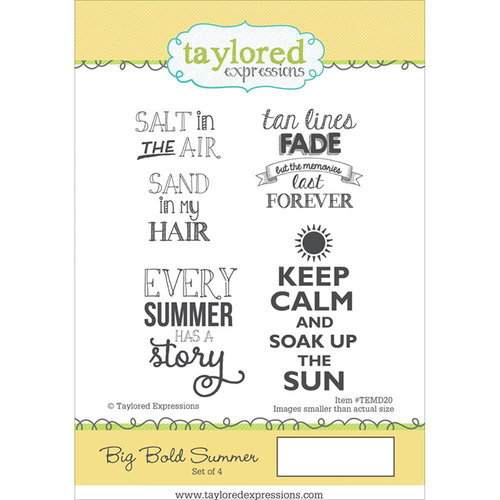 Taylored Expressions - Cling Stamp - Big Bold Summer