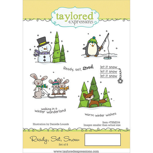 Taylored Expressions - Cling Stamp - Ready, Set, Snow