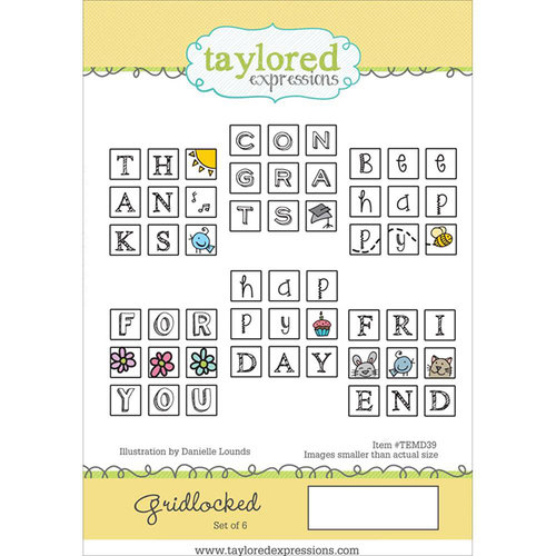 Taylored Expressions - Cling Stamp - Gridlocked