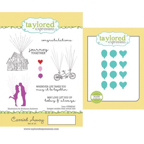 Taylored Expressions - Cling Stamp and Die Set - Carried Away