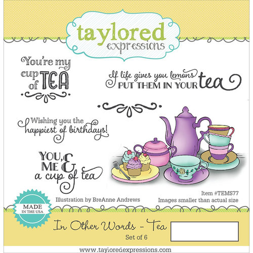 Taylored Expressions - Cling Stamp - In Other Words - Tea