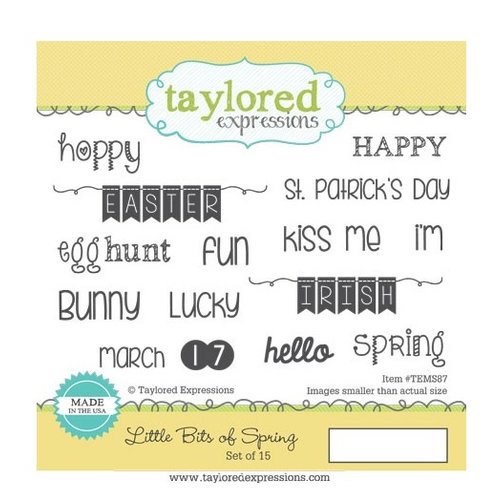 Taylored Expressions - Cling Stamp - Little Bits Of Spring