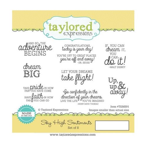 Taylored Expressions - Cling Stamp - Sky High Sentiments