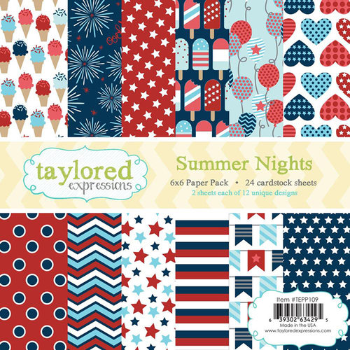 Taylored Expressions - 6 x 6 Paper Pad - Summer Nights